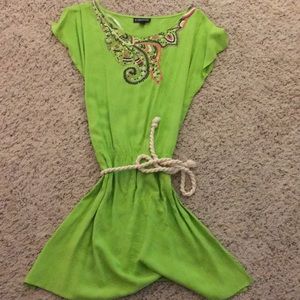 Lime green dress
